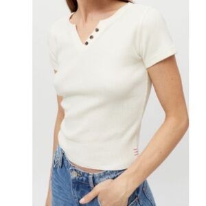 URBAN OUTFITTERS BDG Faith Henley Top